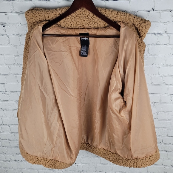 MEJANE | full zip large pocket teddy faux fur shearling jacket - Picture 3 of 6